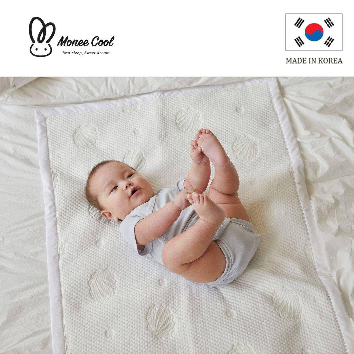 【韓國monee】monee cool 純淨涼感墊/寶寶款(65x120cm)