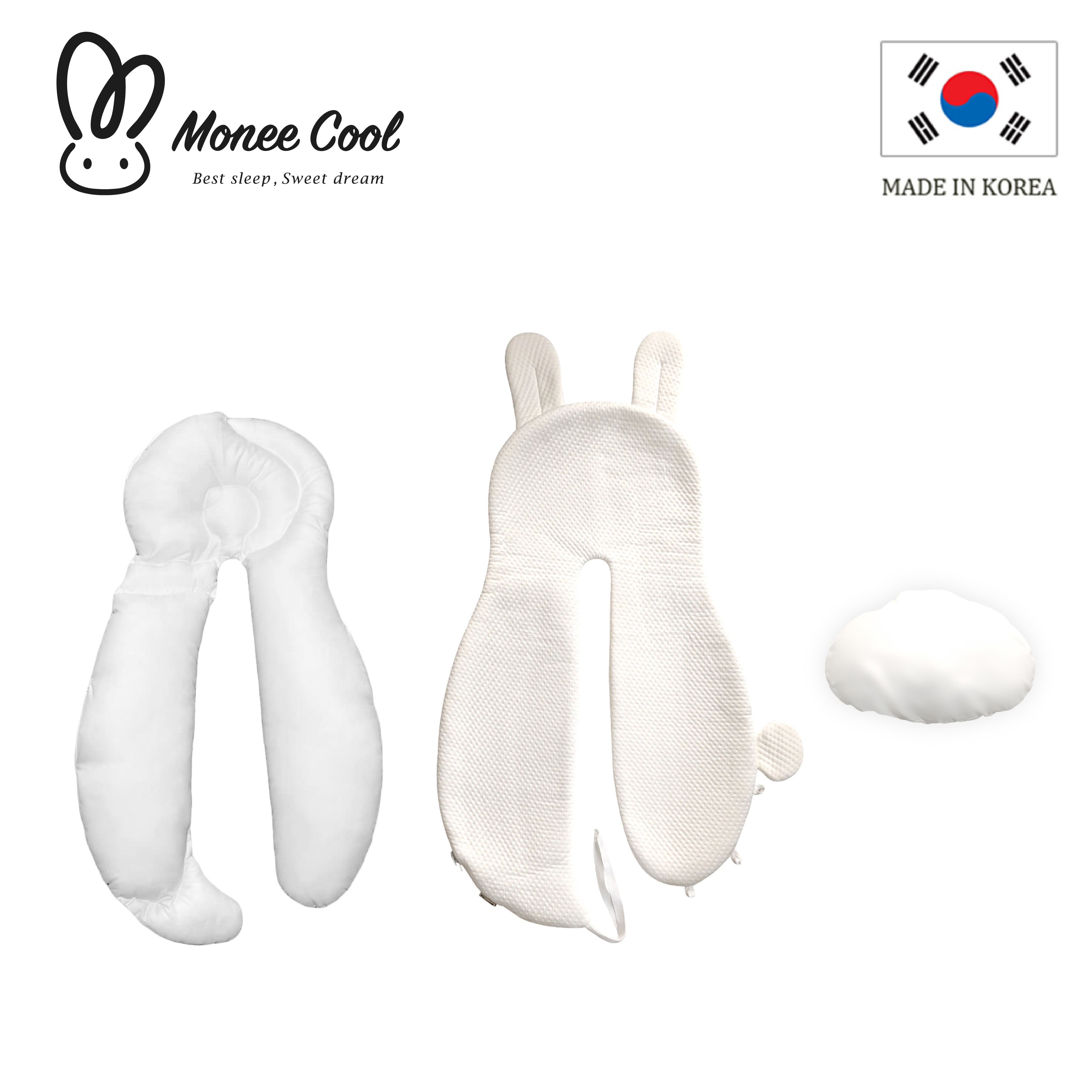 【韓國monee】monee cool 舒眠兔兔安撫枕/涼感組合 【韓國monee】monee cool 舒眠兔兔安撫枕/涼感組合