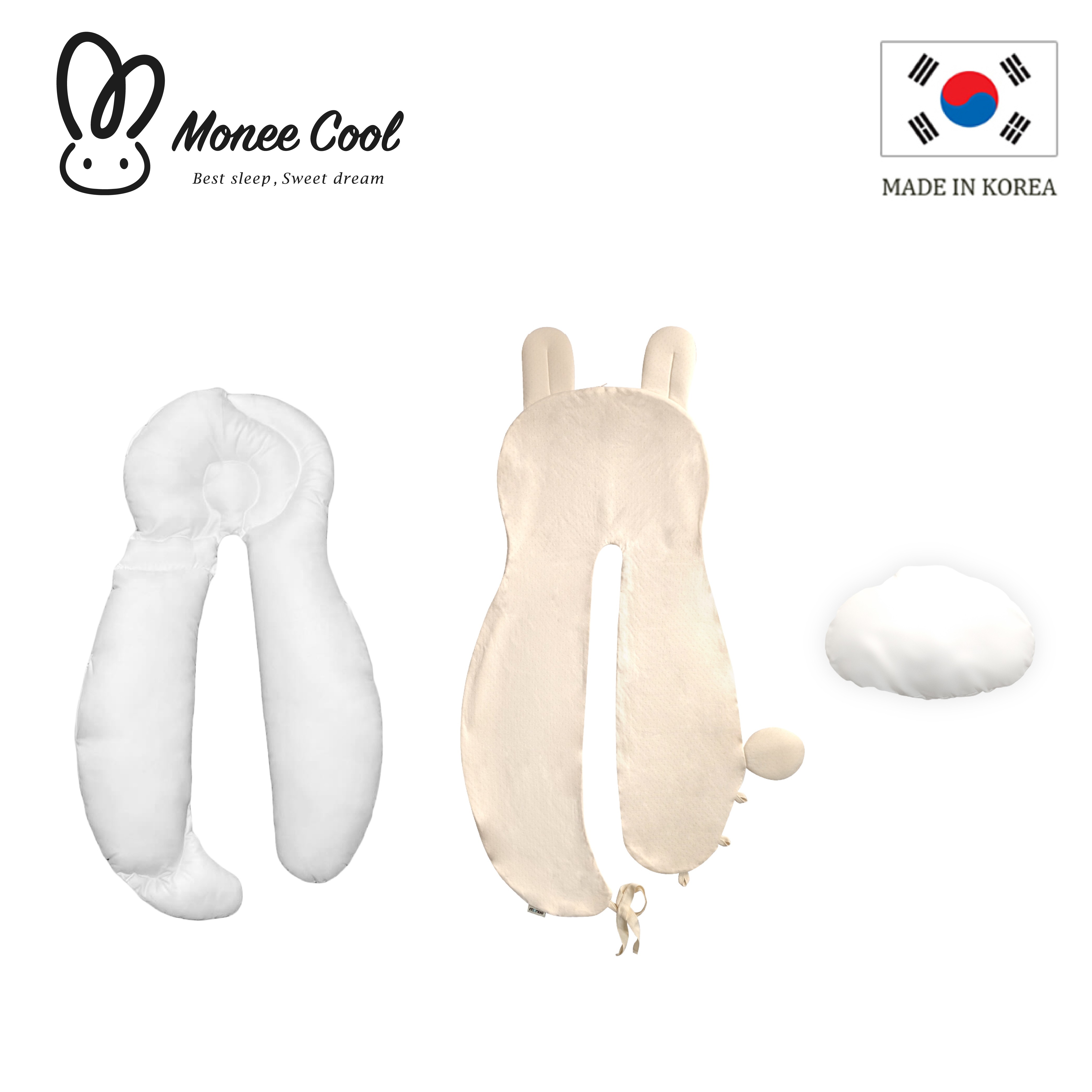 【韓國monee】monee cool 舒眠兔兔安撫枕/竹纖維組合 【韓國monee】monee cool 舒眠兔兔安撫枕/竹纖維組合