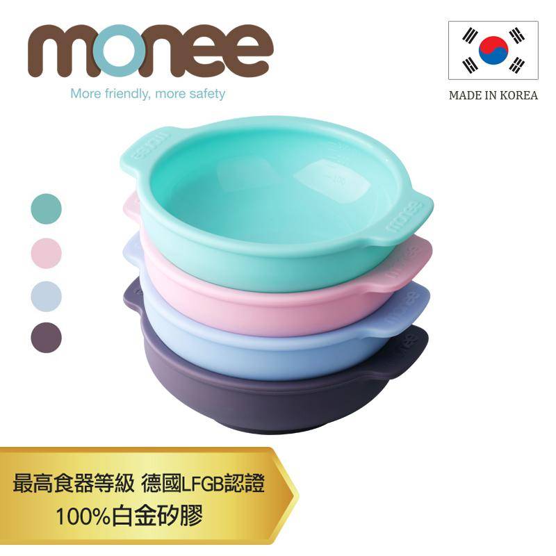 【韓國monee】100%白金矽膠幼童智慧矽膠碗/4色